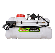 ATV Spot Sprayer 100L Capacity, 19LPM Pump, 60PSI / with Flow Regulator Valve 