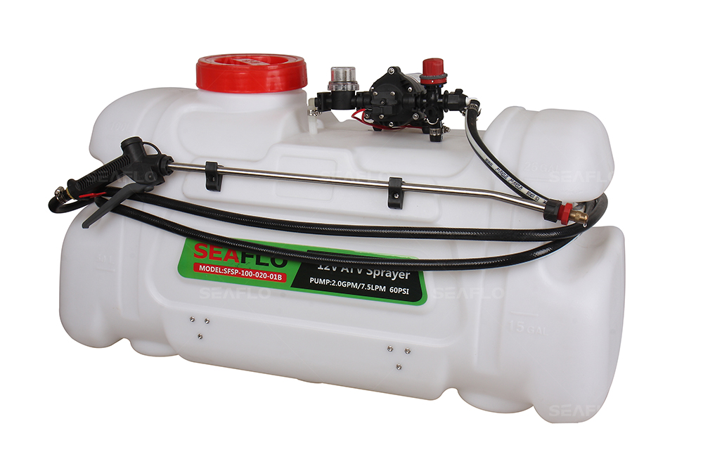 ATV Boom Sprayer  SEAFLO 100 Liter Capacity,2.0 GPM Pump Sprayer