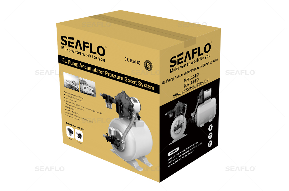SEAFLO 8L Accumulator Pressure Boost System 