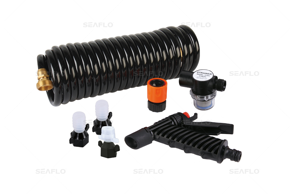42 Series Washdown Pump Kit With 7.5m Coiled Hose