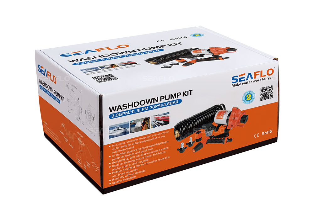 33 Series Washdown Pump Kit With Coiled Hose